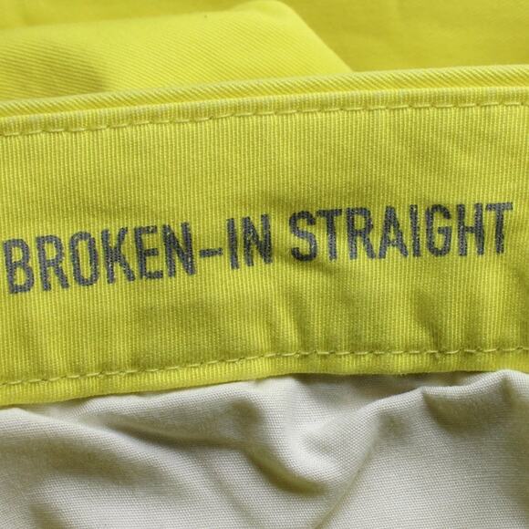 GAP Broken in Straight Yellow Khakis Size 0 - Picture 4 of 9